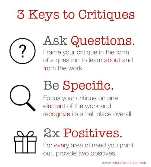 3 Ways to Move from Critical to Critique, Education Closet