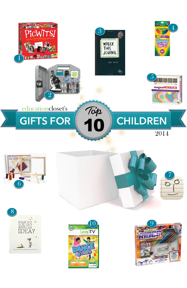 Top 10 Holiday Gifts for Creative Children, Education Closet