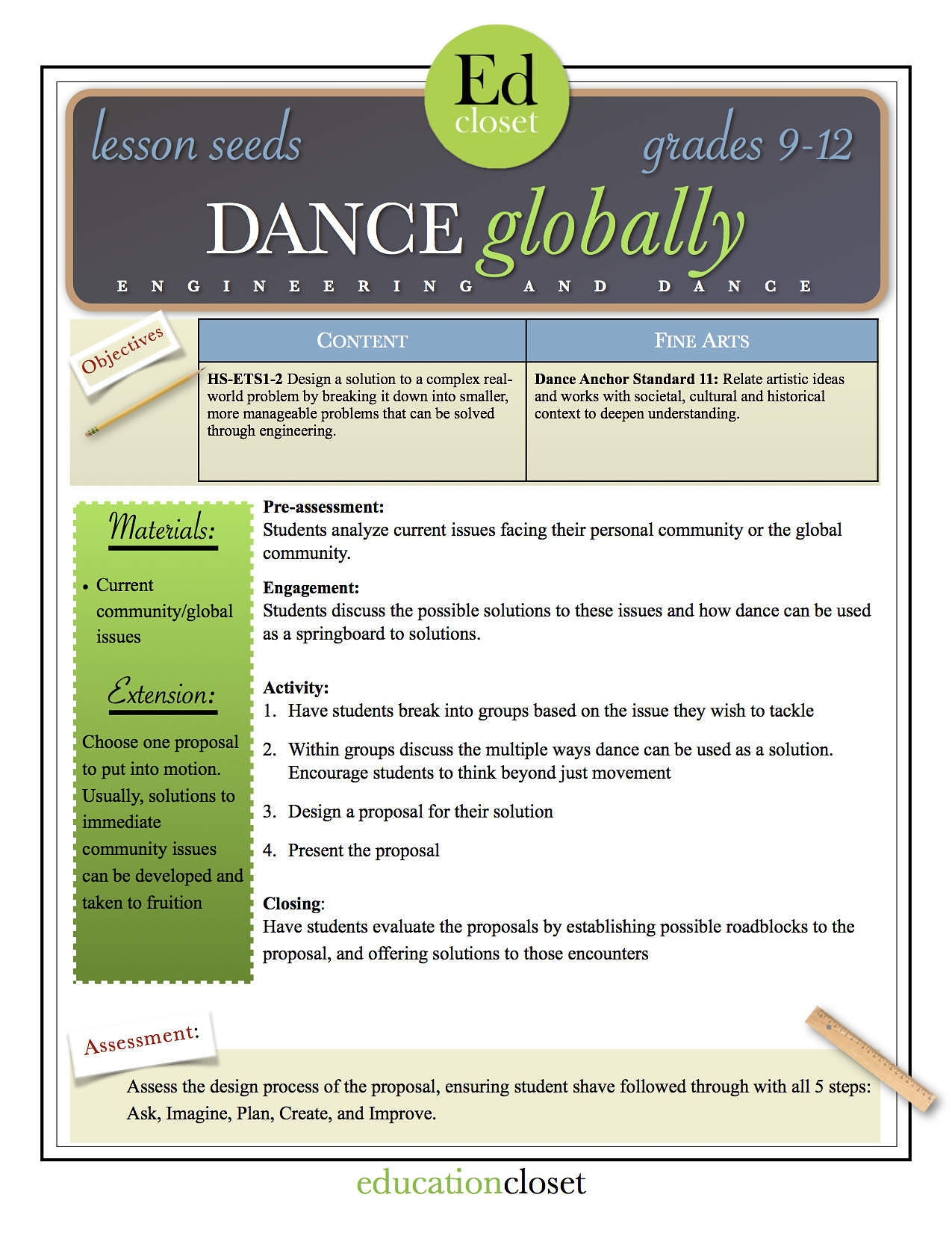 dance globally, Studio STEAM-Up Recap, Education Closet