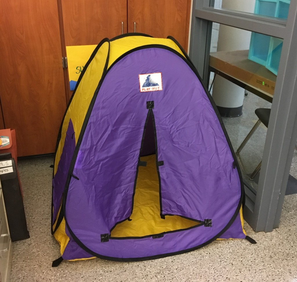 Tent for seating in the classroom