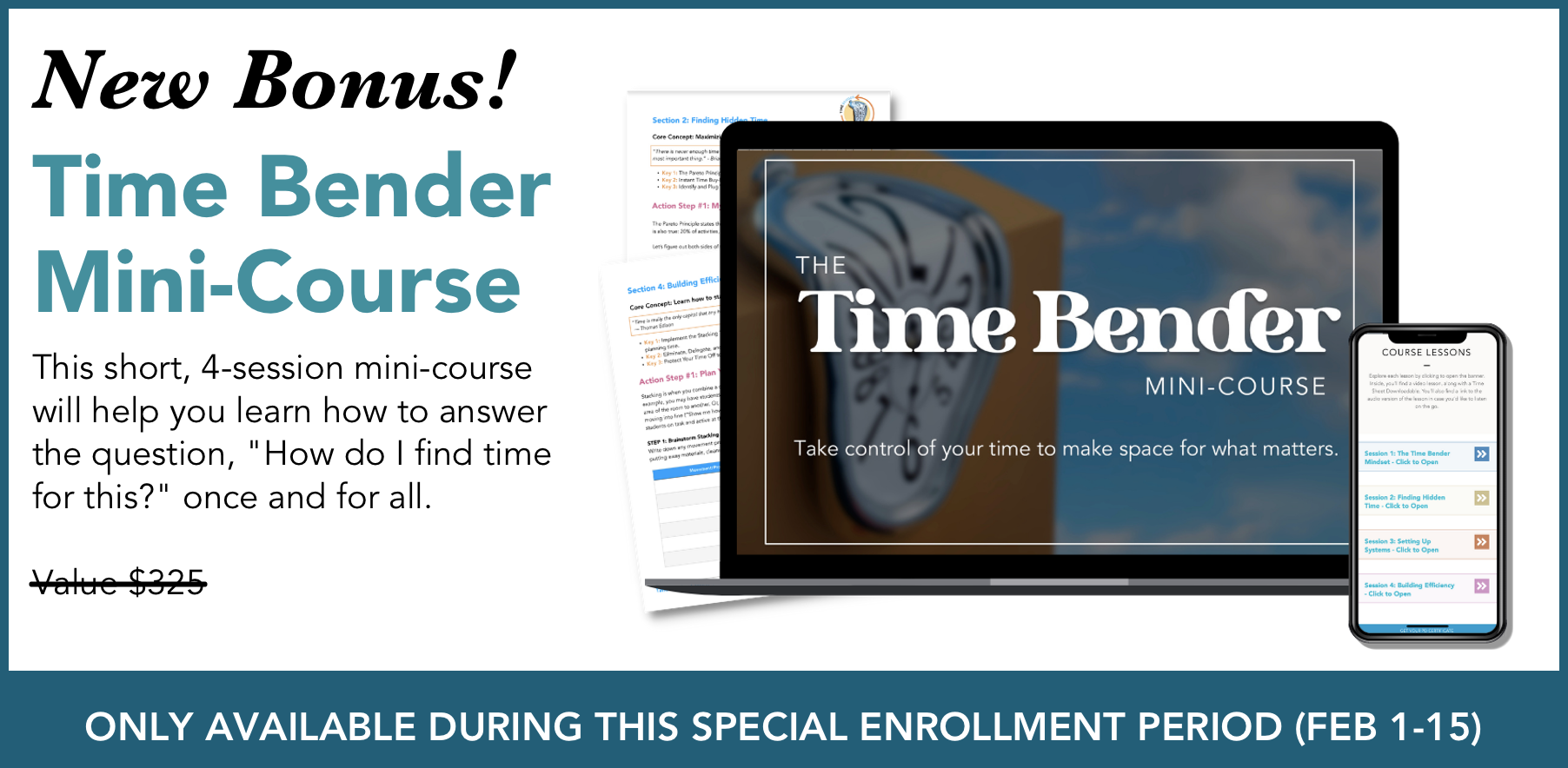 time bender mini course bonus time bender mini-course bonus