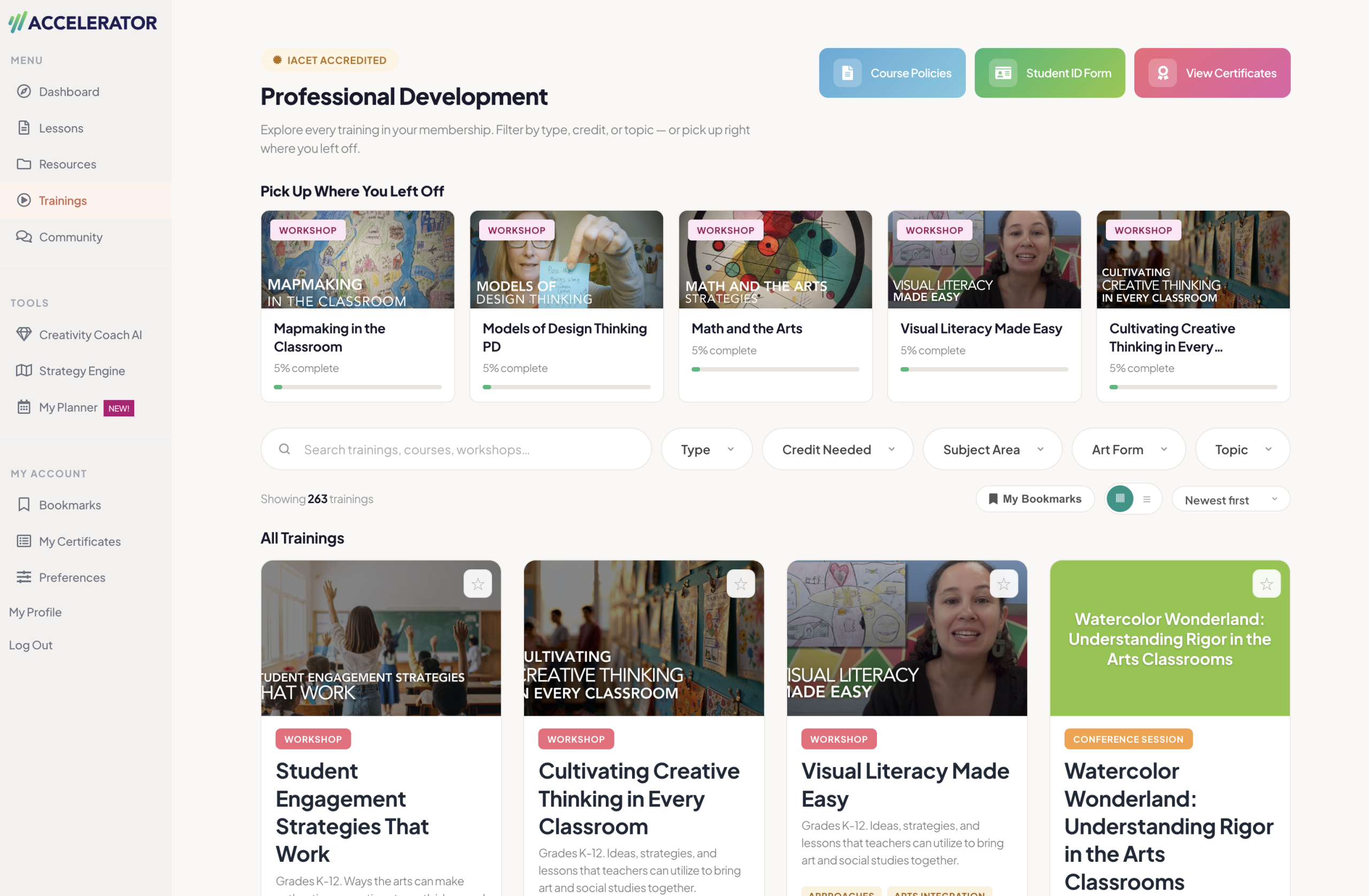 IACET-accredited professional development